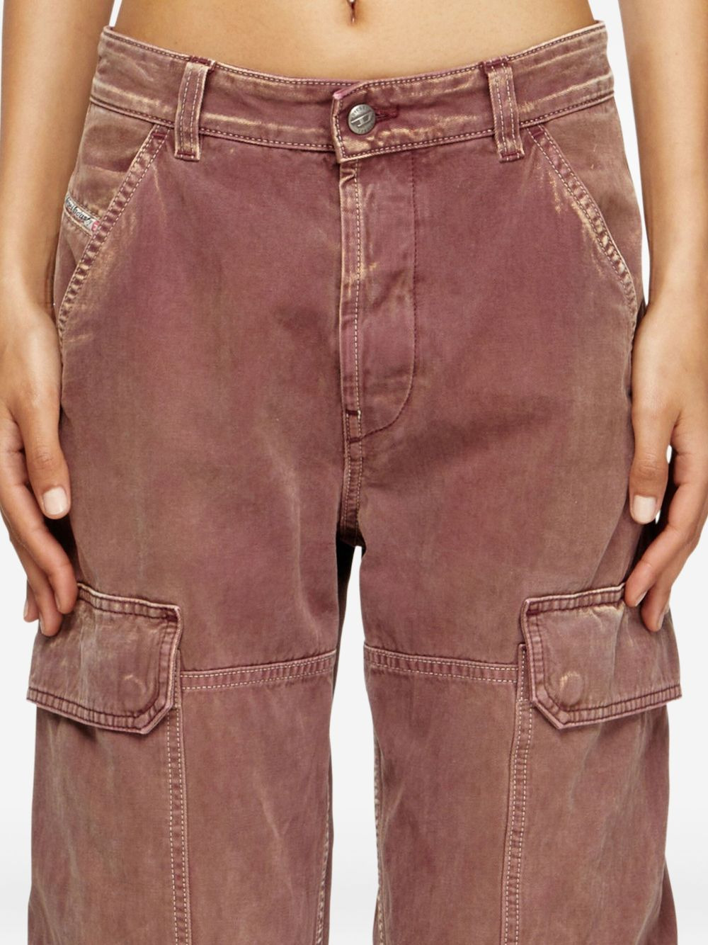D-Pot cargo-pockets straight-leg jeans - 5