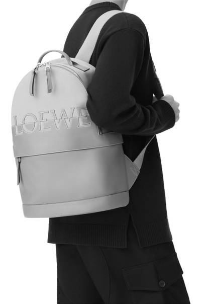 Loewe Signature Round backpack in canvas and classic calfskin outlook