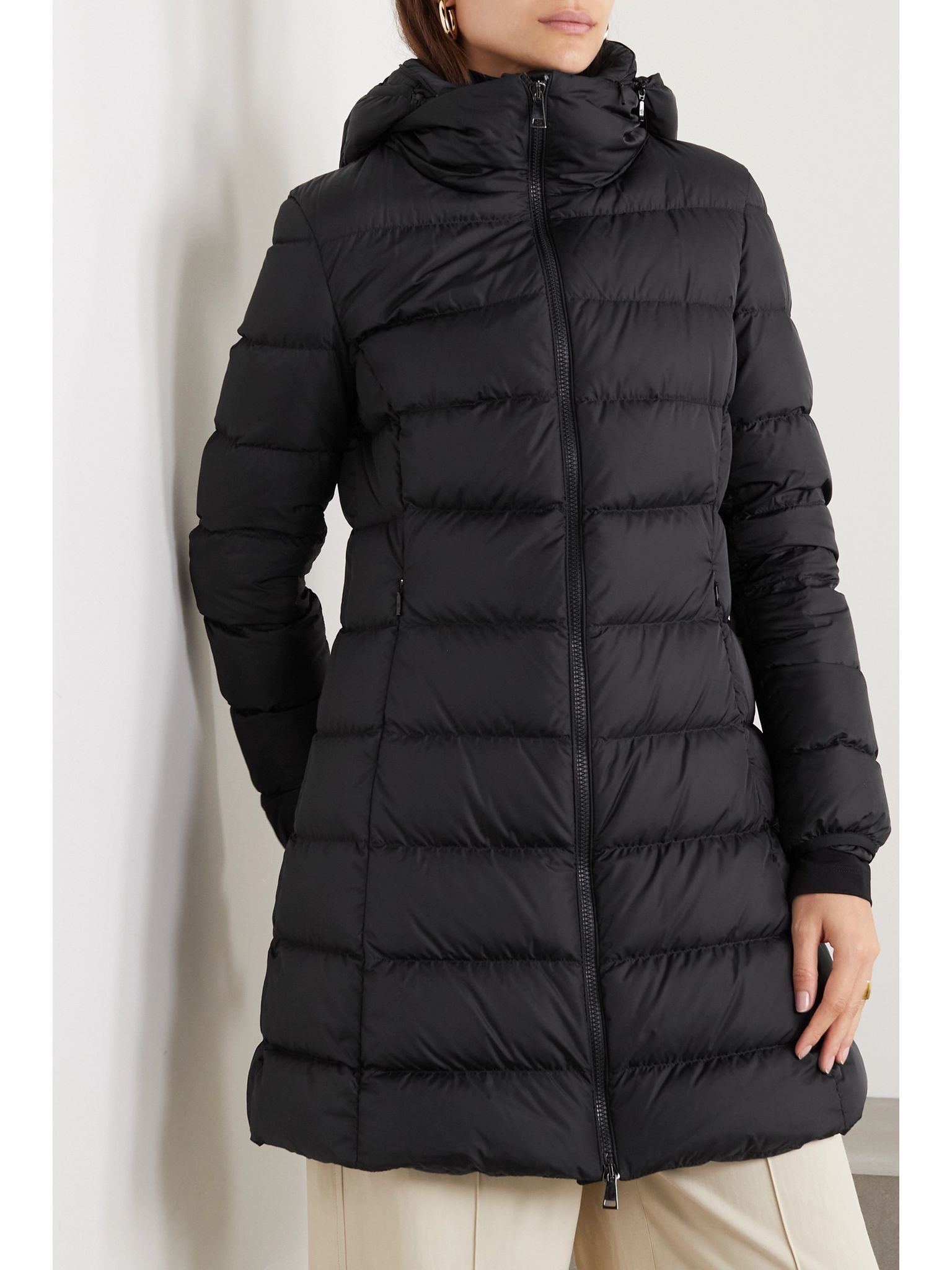 Gie hooded quilted shell down jacket Black - 3