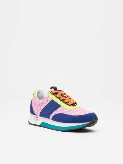 Max Mara RARO Technical fabric and leather sneakers outlook