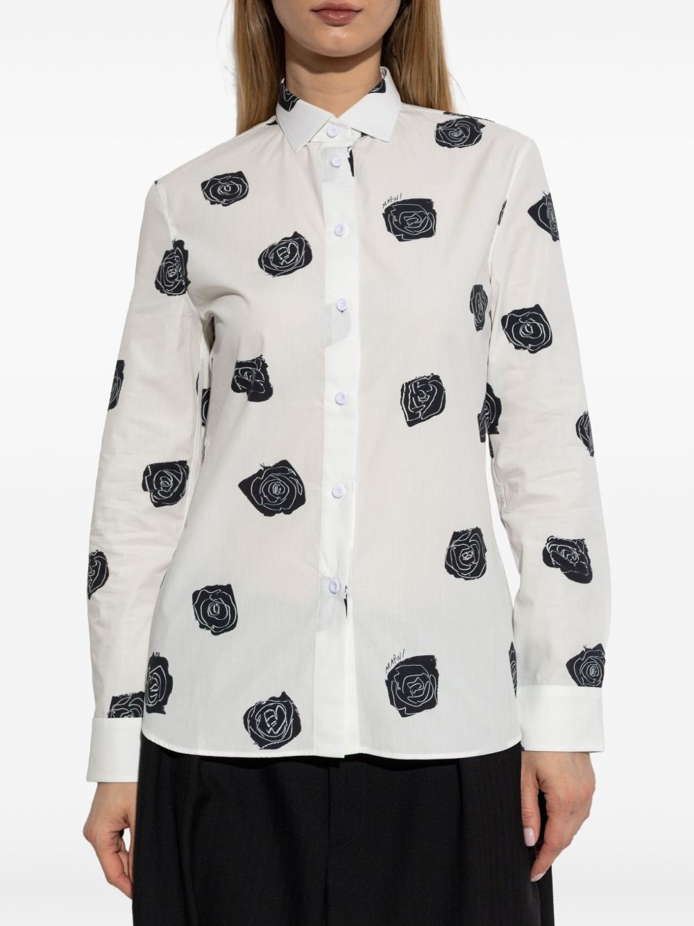 floral-print shirt - 3