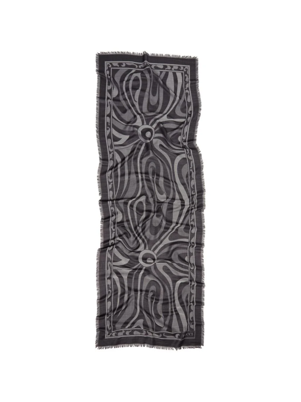 Marmo-print jacquard scarf - 1