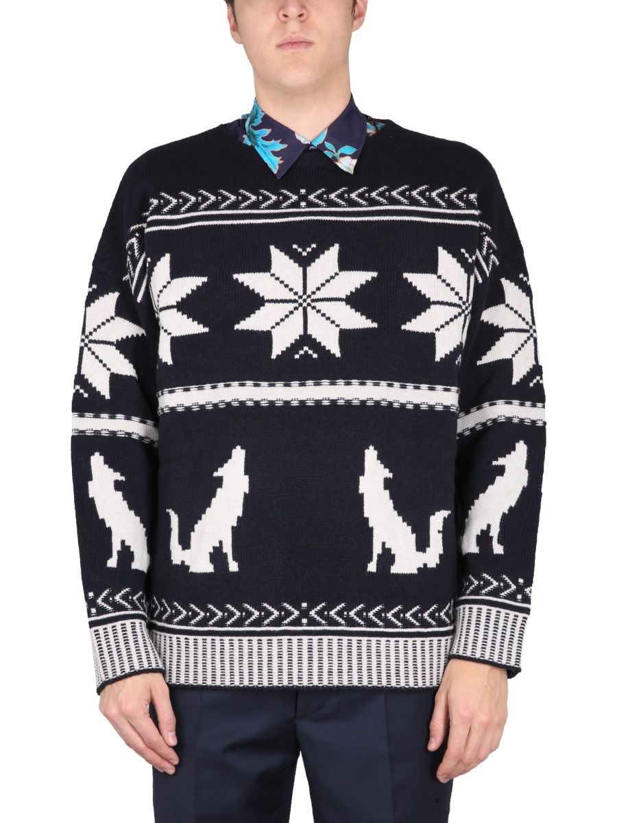 ETRO VIRGIN WOOL SWEATER - 1