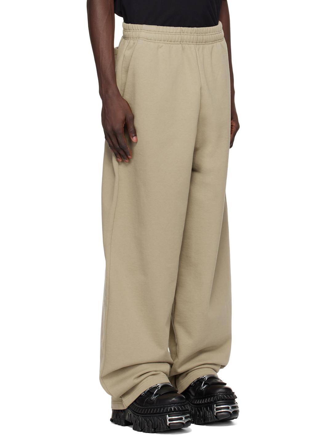 Taupe Oval Logo Sweatpants - 2