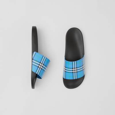 Burberry Check Print Slides outlook