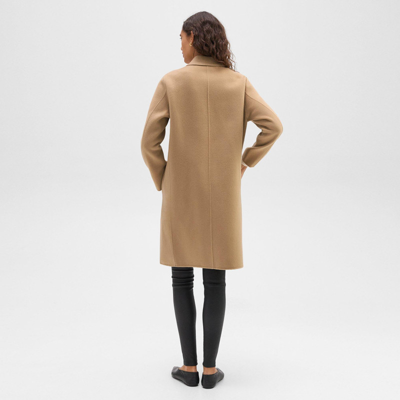 Theory Double-Breasted Coat in Double-Face Wool-Cashmere outlook