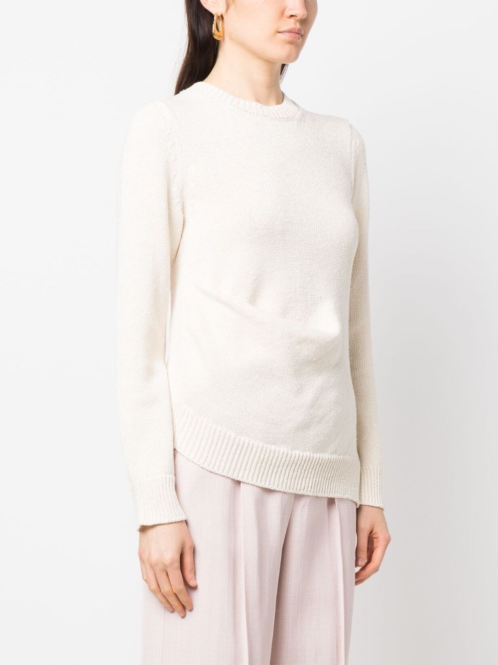 fine-knit long-sleeve jumper - 3