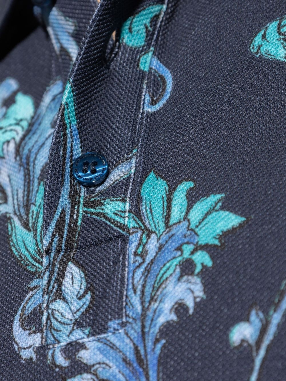 barocco-print polo shirt - 5