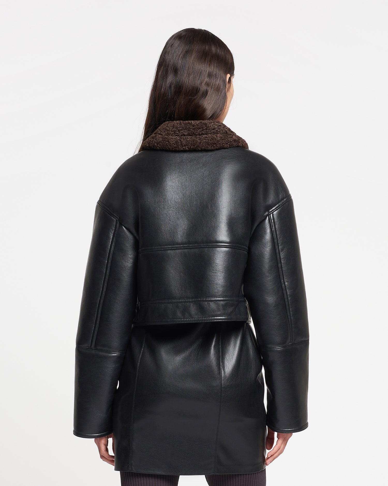 Regenerated Leather Jacket - 5