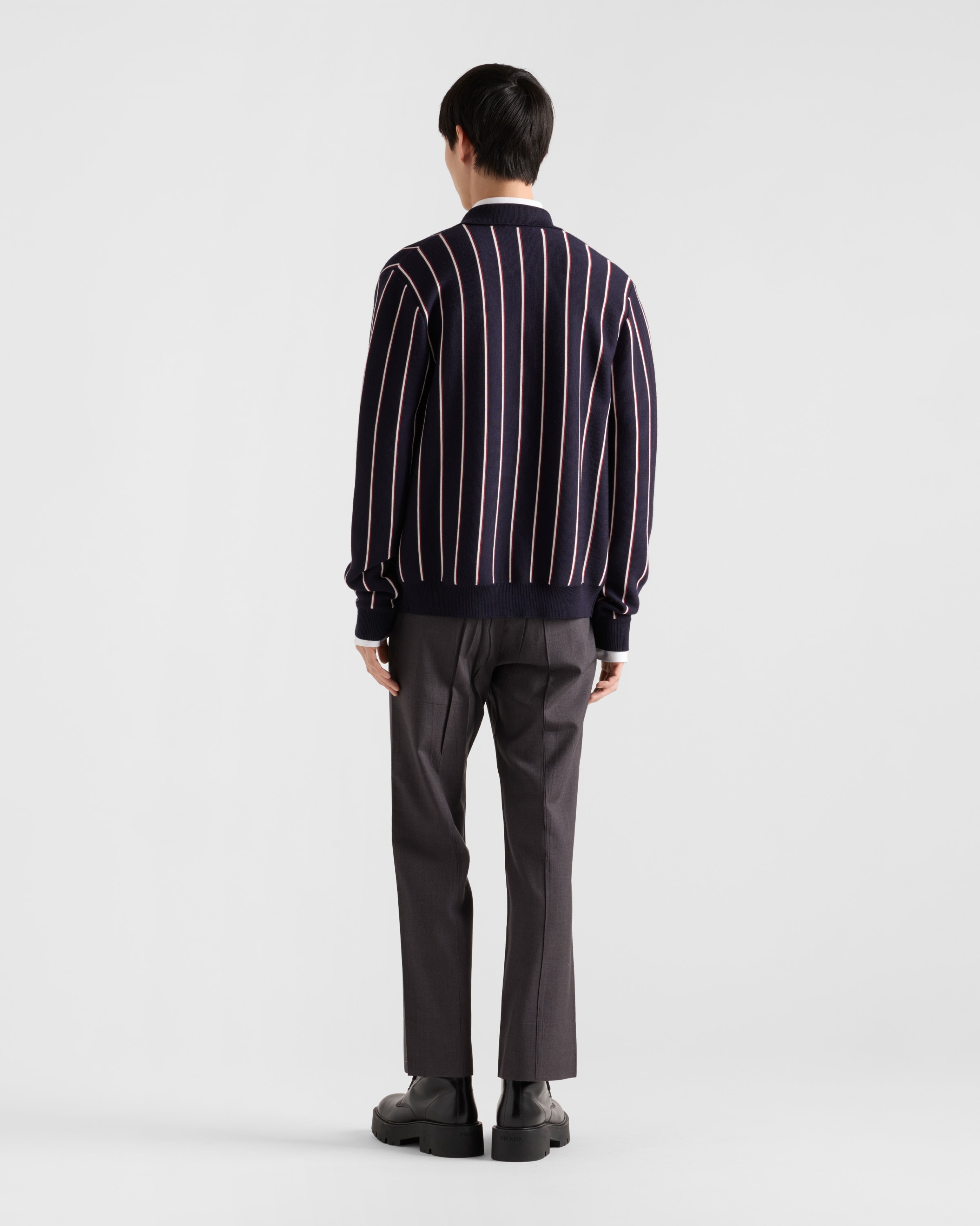 Striped wool cardigan - 5