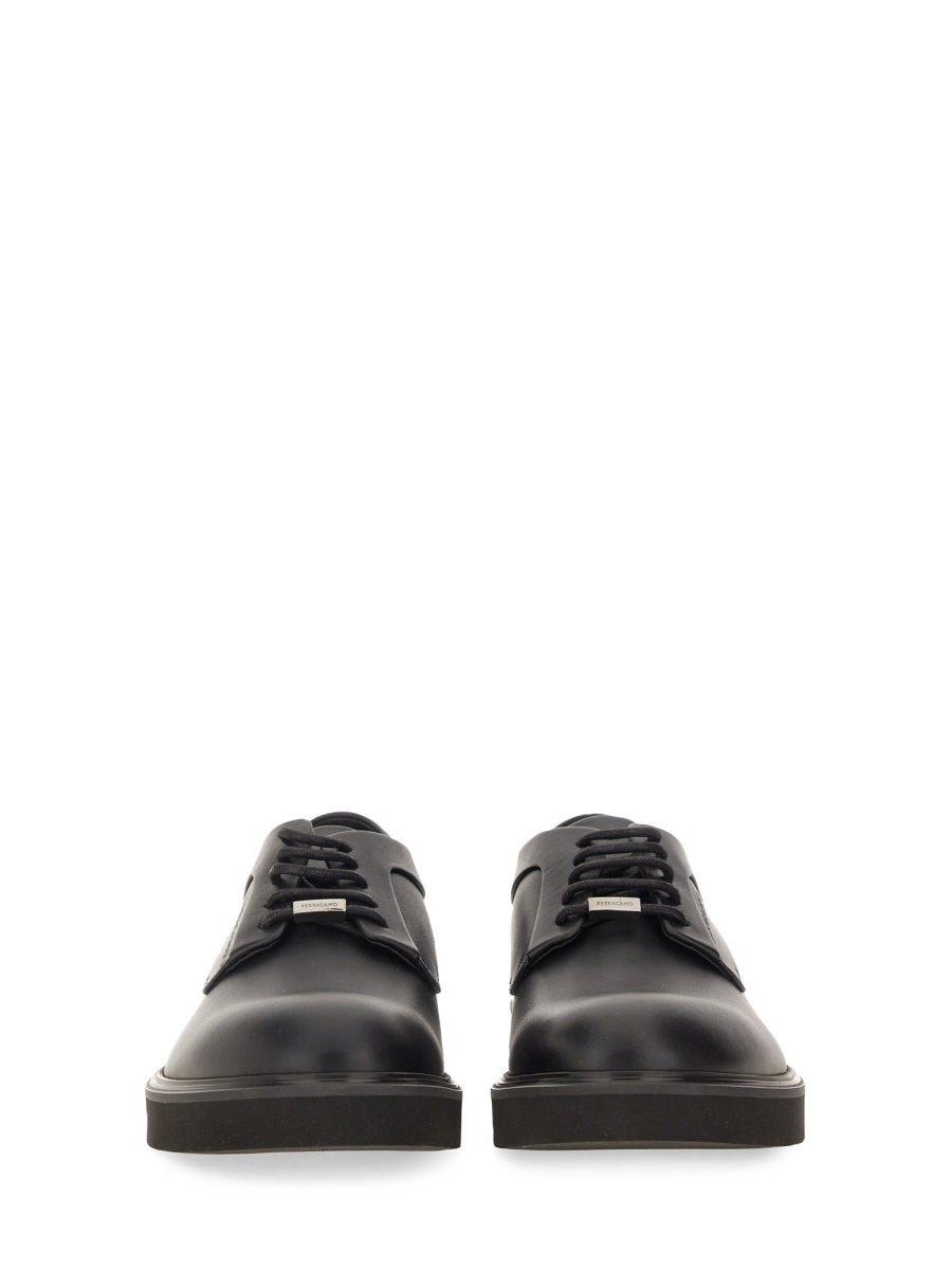 Ferragamo Men Derby With Ornament - 4