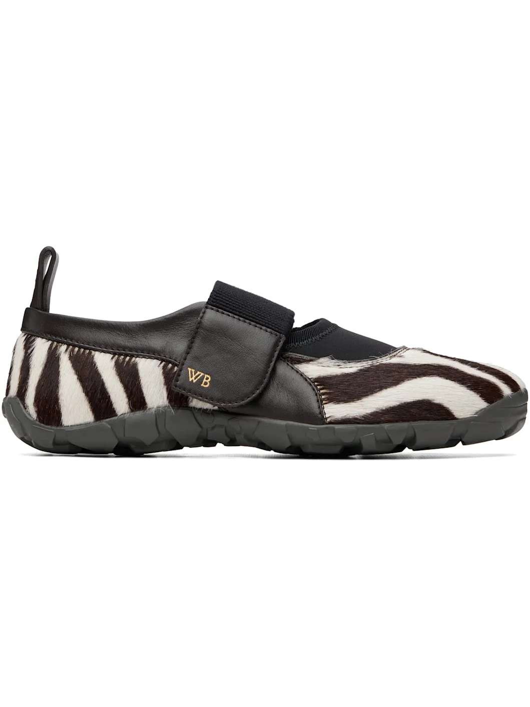 White & Brown Jewel Mary Jane Sneakers - 1