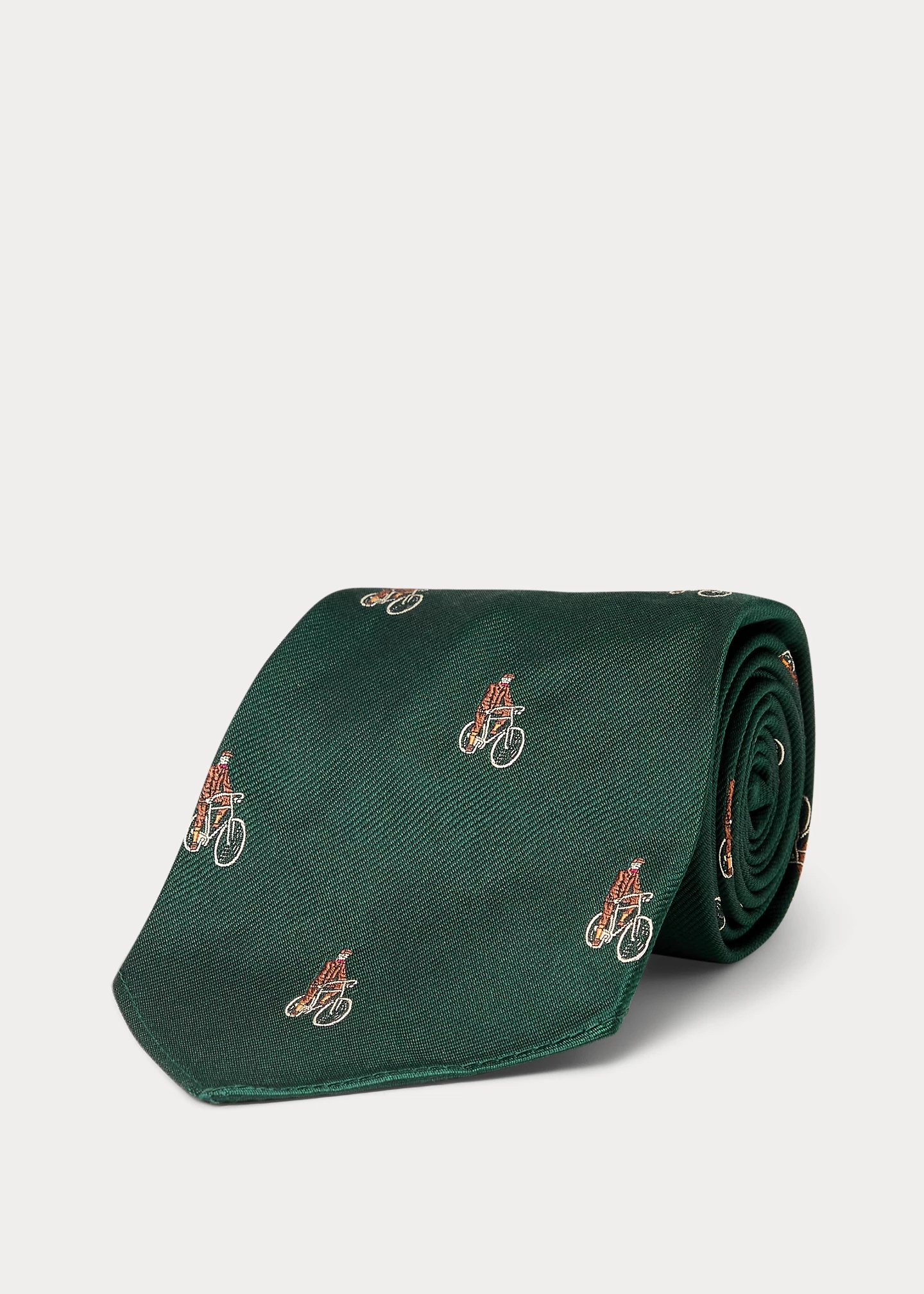 Handmade Cyclist Silk Jacquard Tie - 2