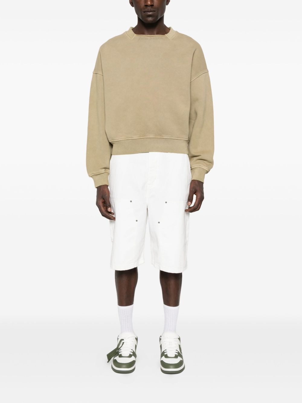 crew-neck cotton sweatshirt - 2