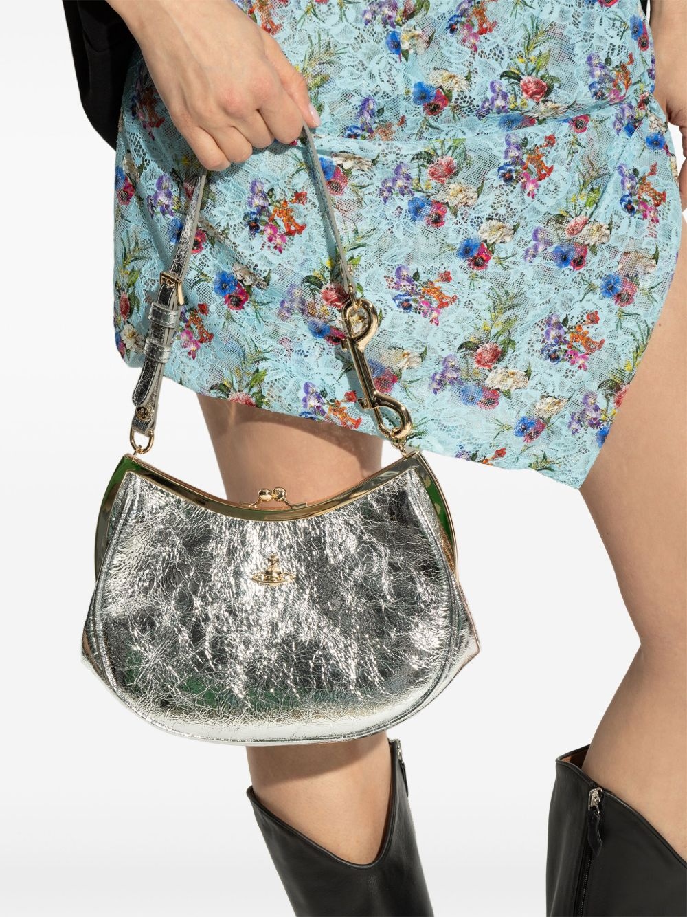 Orb-plaque shoulder bag - 2