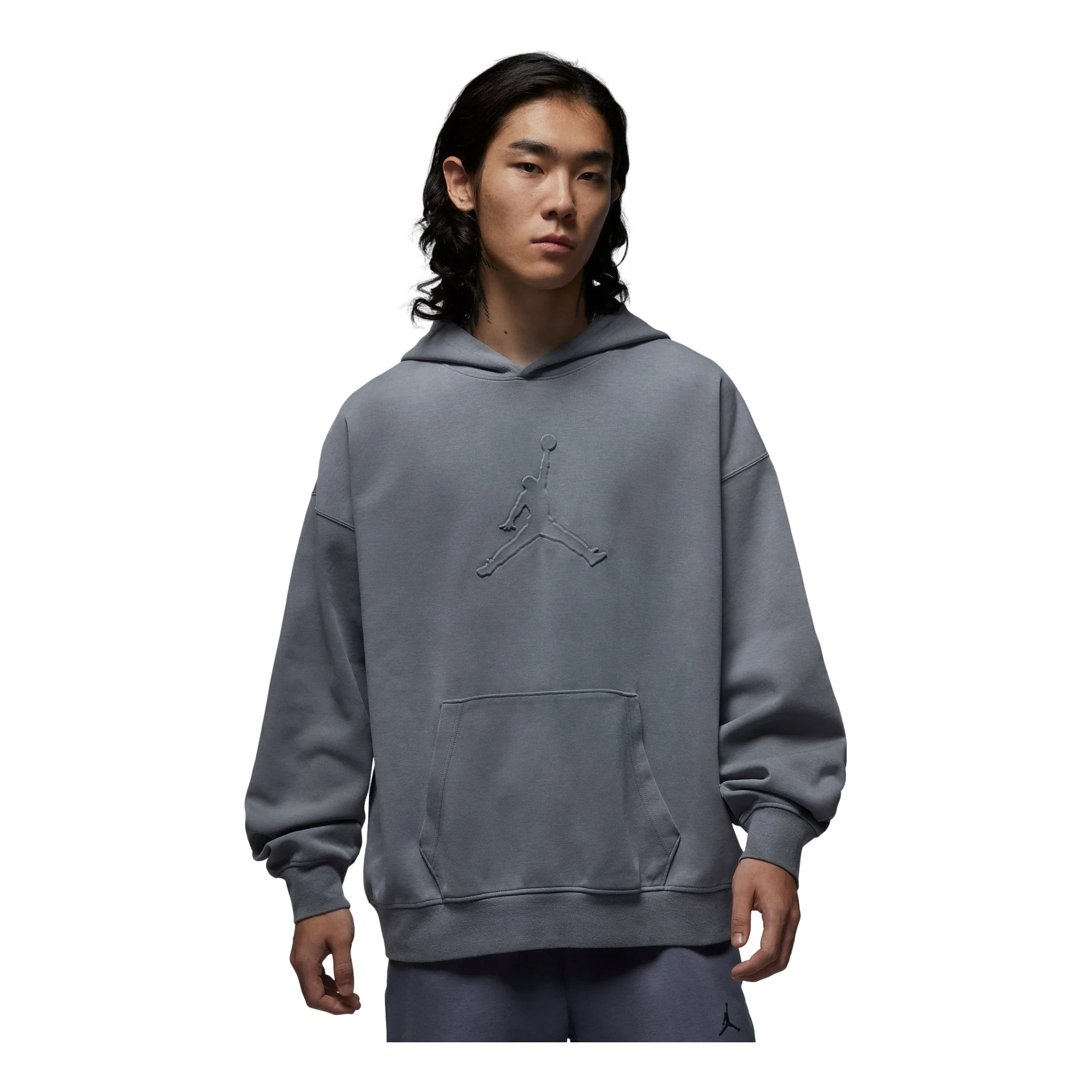 Air Jordan Tatum Hoop Fleece Dri-Fit Pullover Hoodie 'Smoke Grey' IH0615-084 - 1