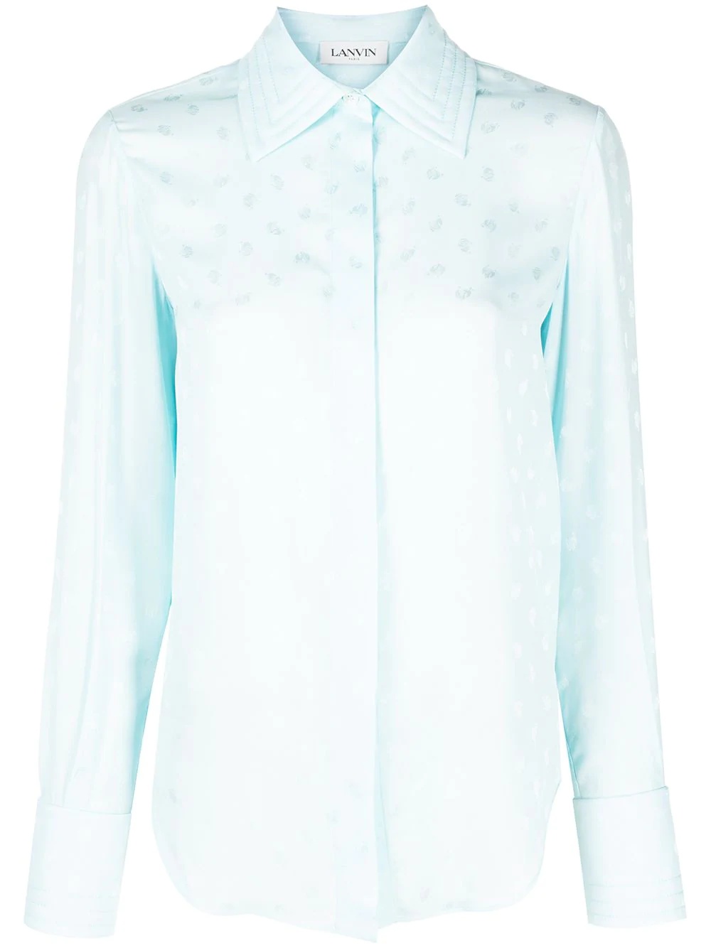 spot jacquard shirt - 1