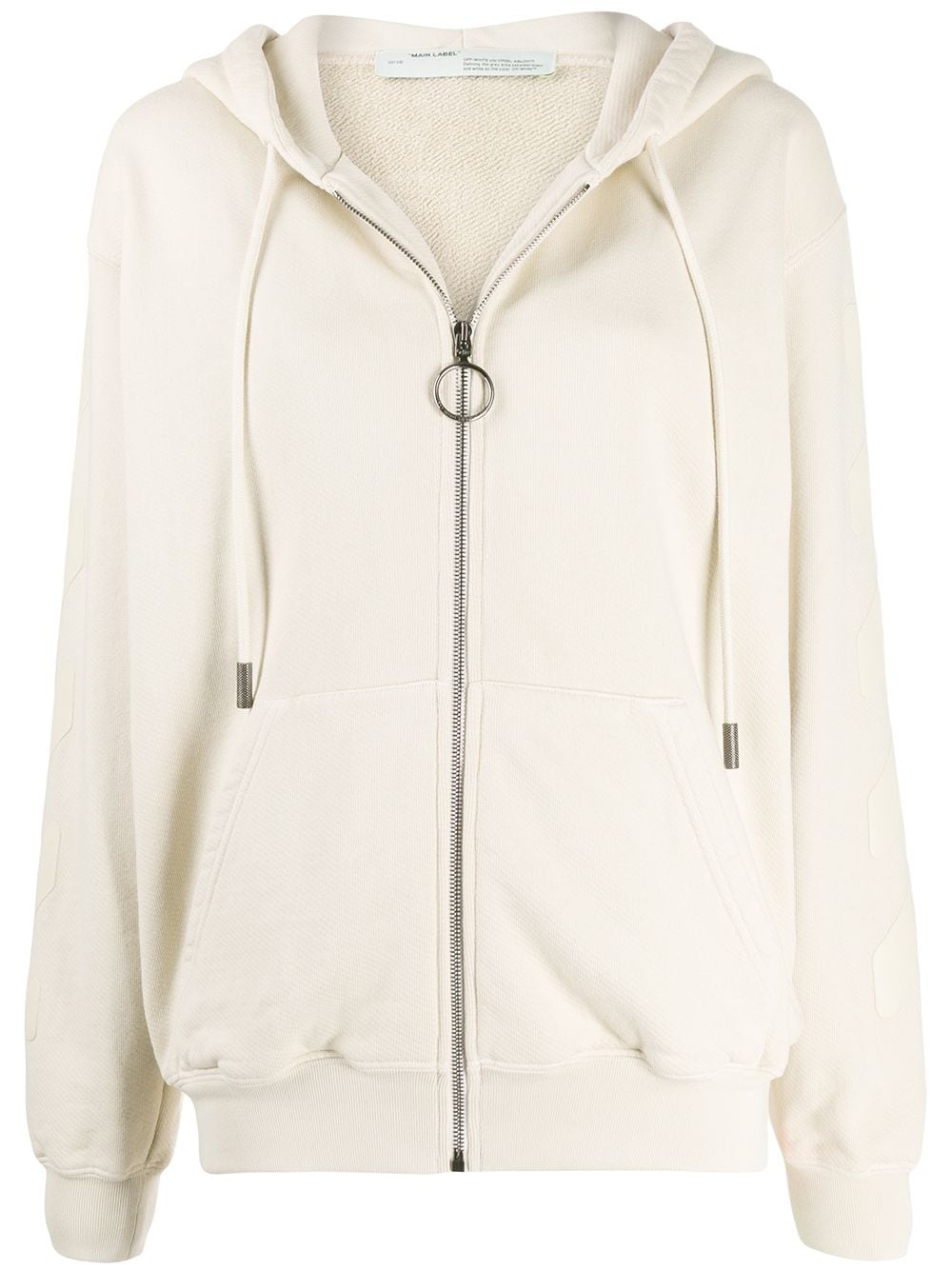 Arrows print zip-up hoodie - 1