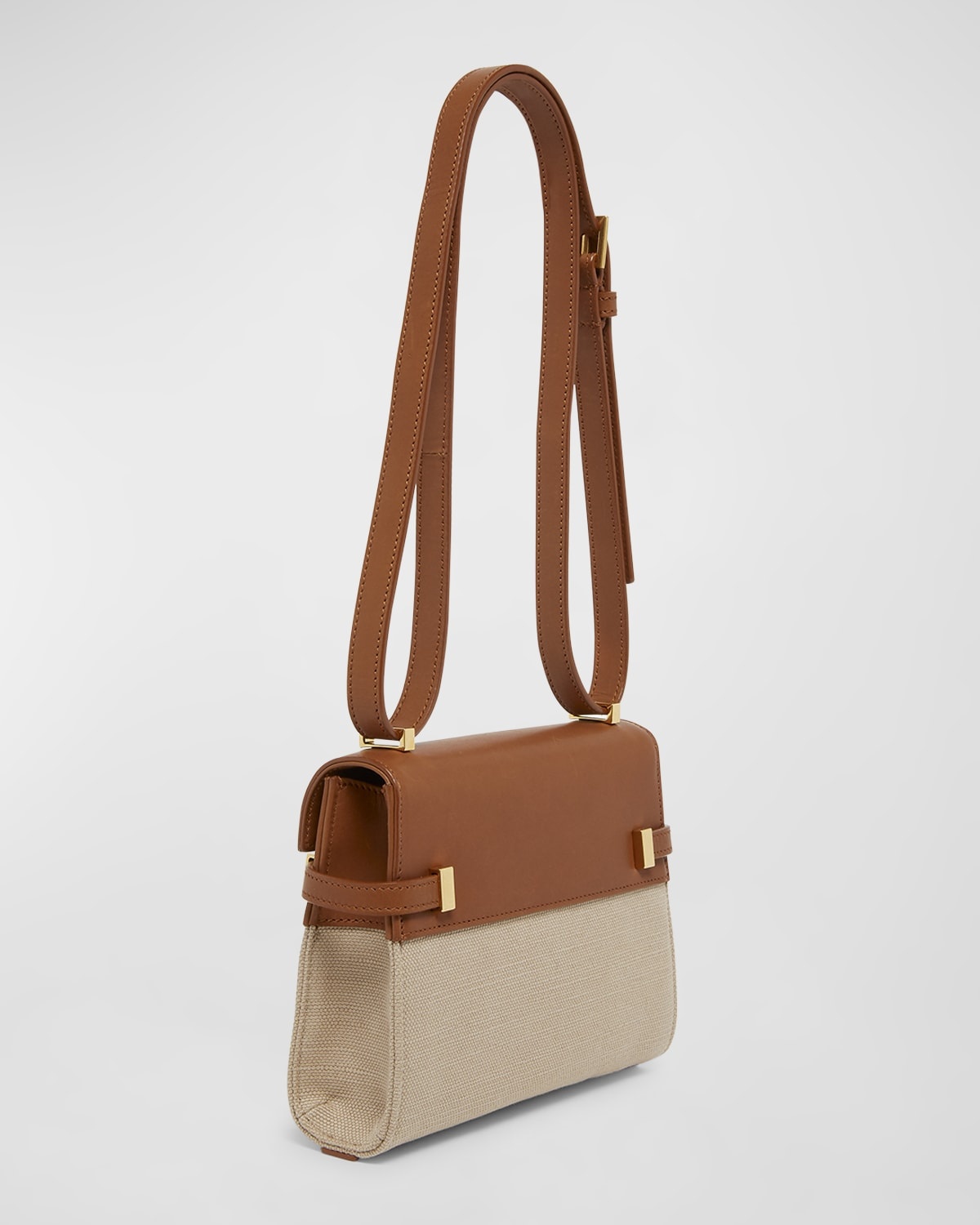 Manhattan Mini Crossbody Bag in Canvas and Leather - 6