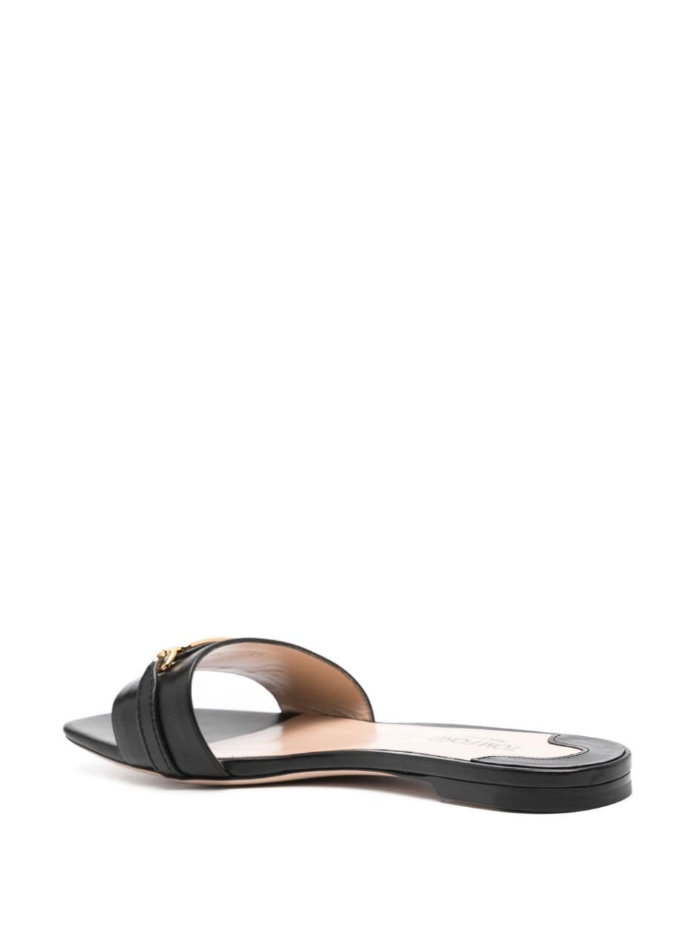 Whitney leather slides - 3