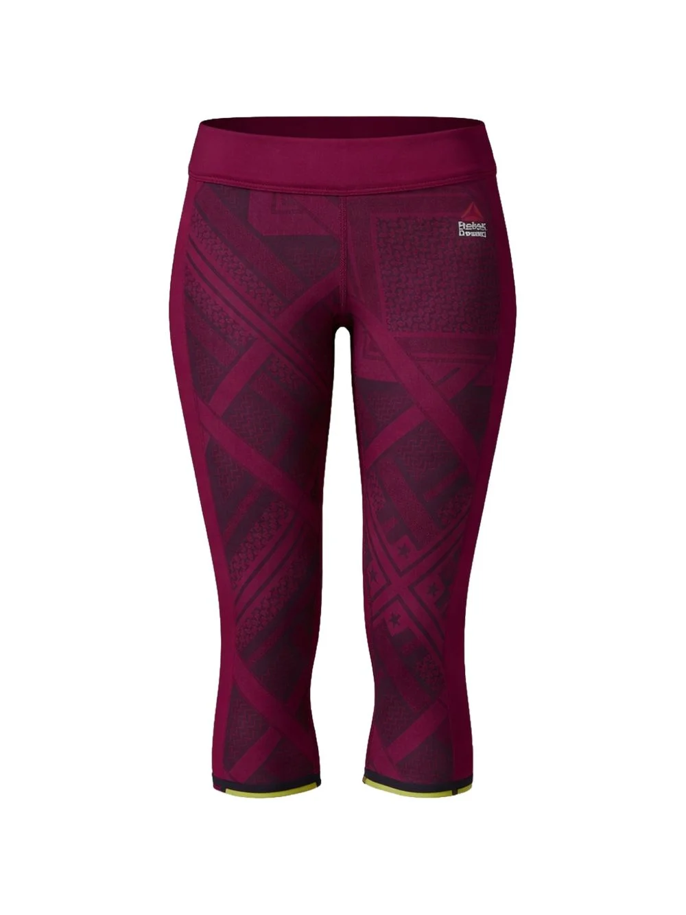 patterned elasticated cropped leggings - 1