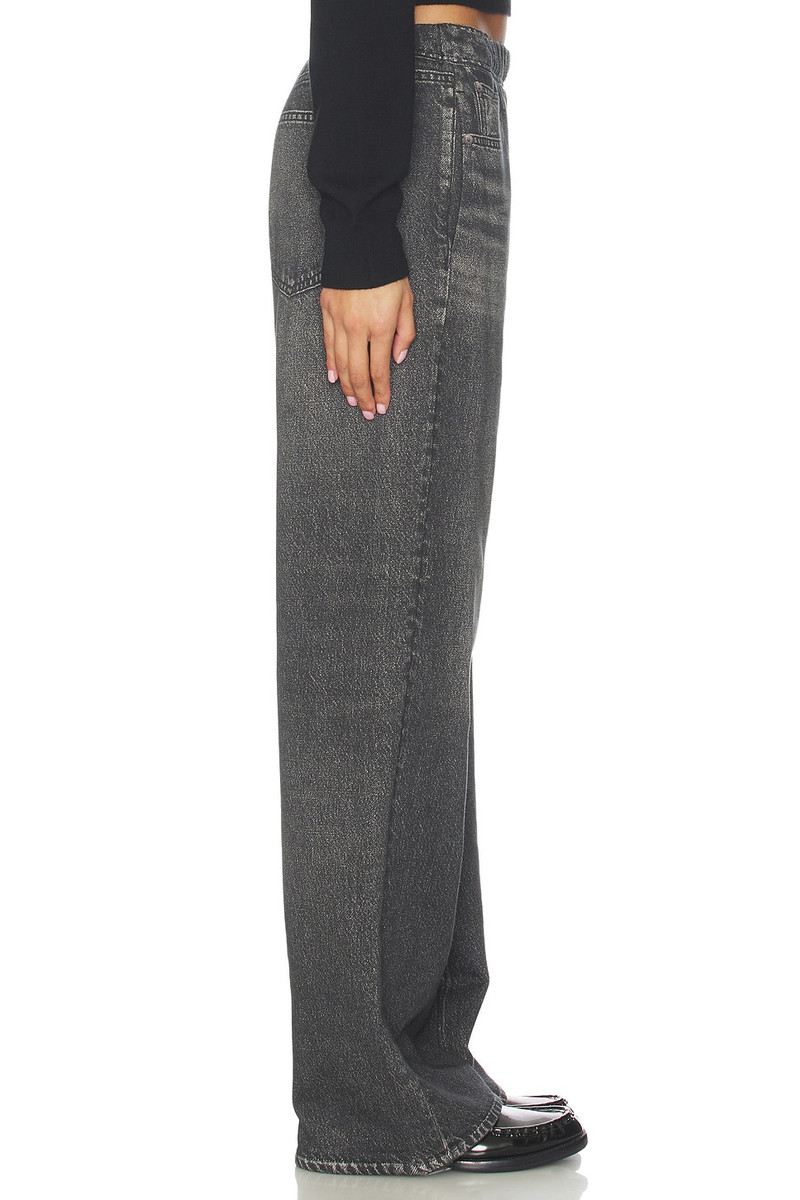 rag & bone Miramar Fleece Pull On Wide Jeans outlook