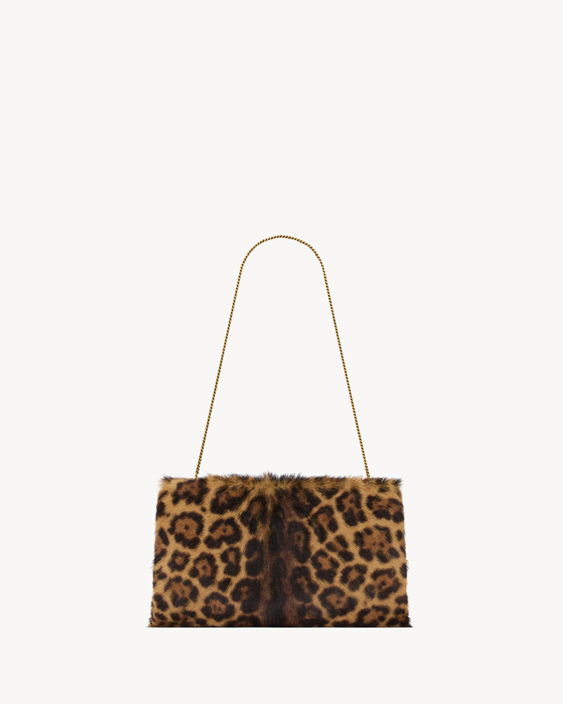 SAINT LAURENT CLUTCH LARGE IN PONY HAIR LEATHER 1