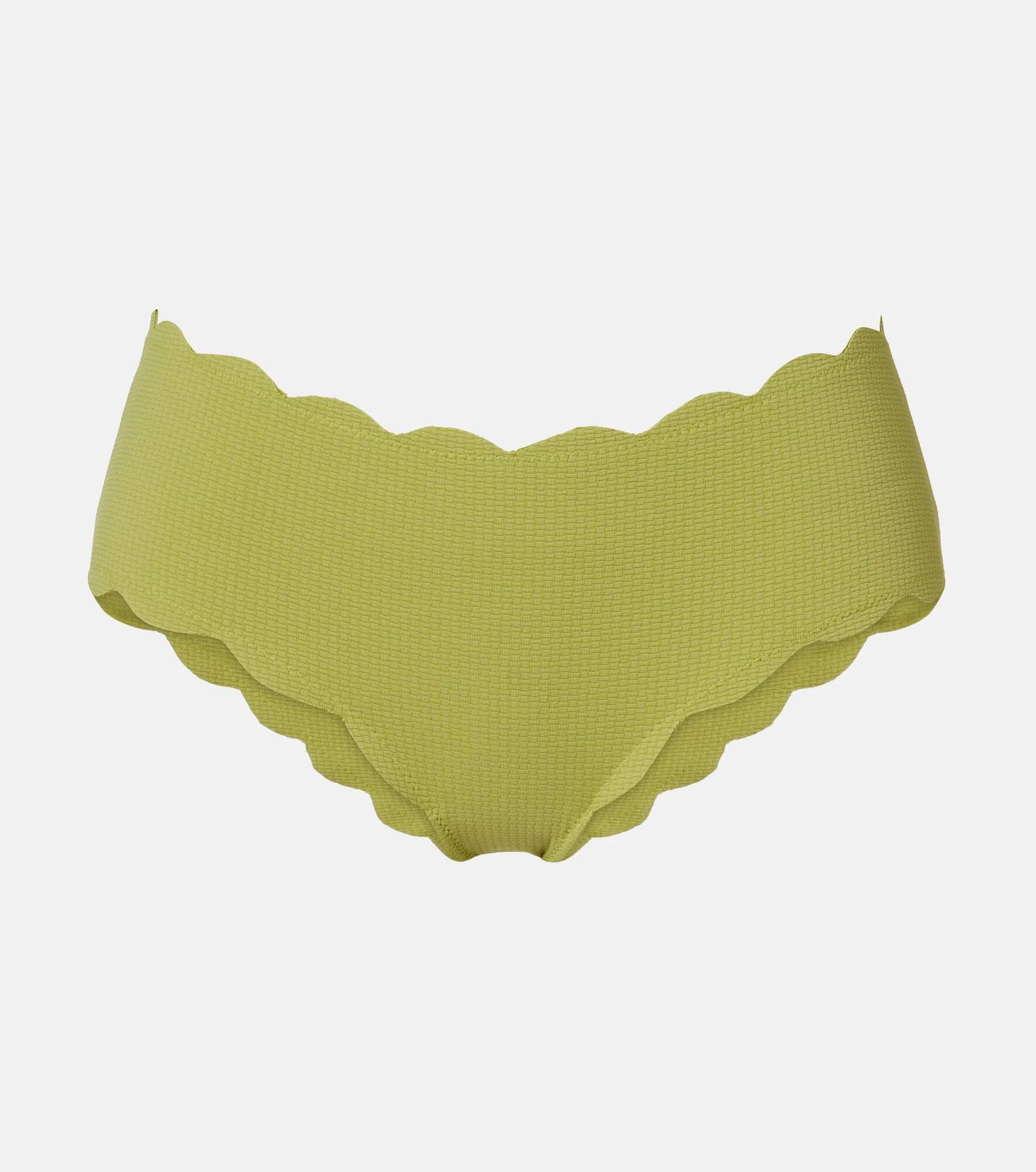 Spring scalloped mid-rise bikini bottoms - 1