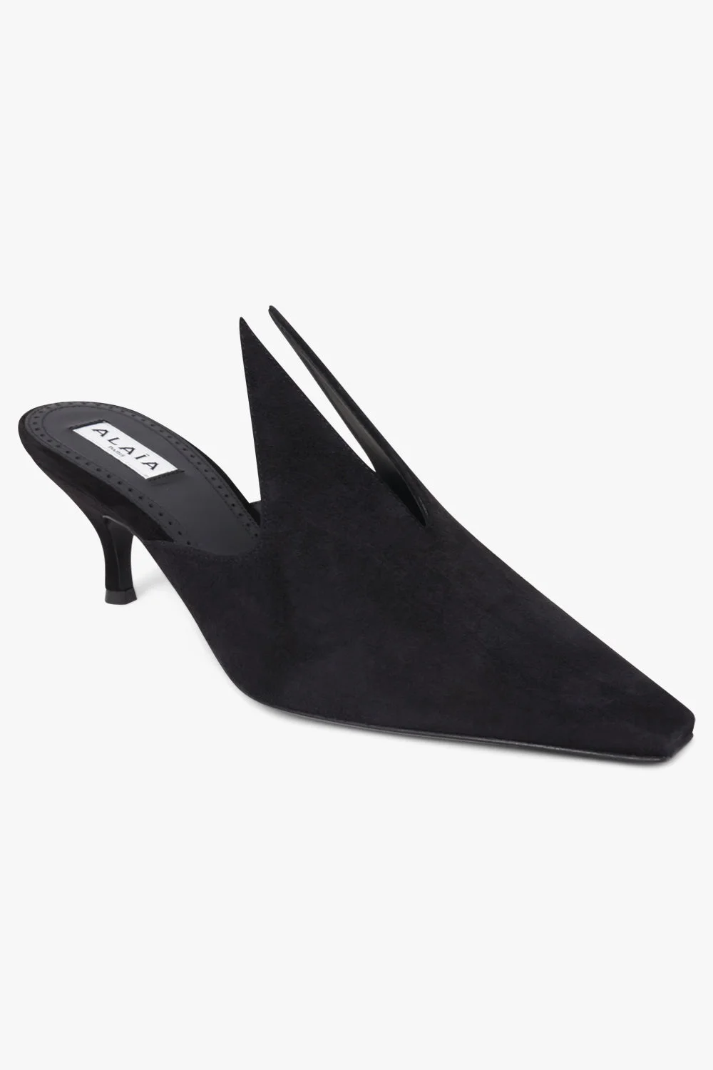 COURT 60MM SUEDE MULE | BLACK - 1