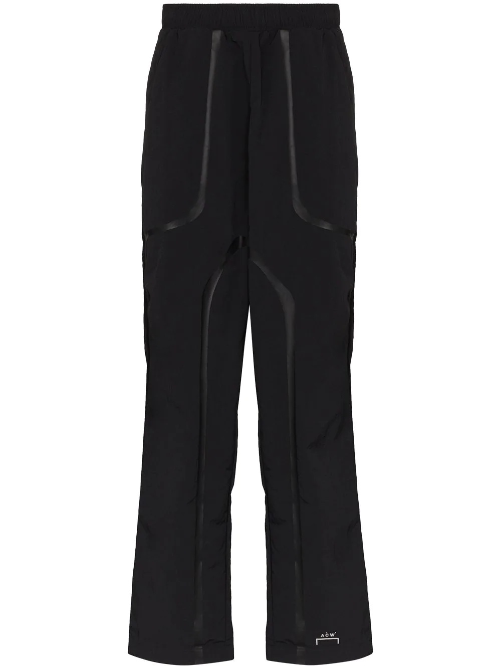 overlay straight-leg track pants - 1