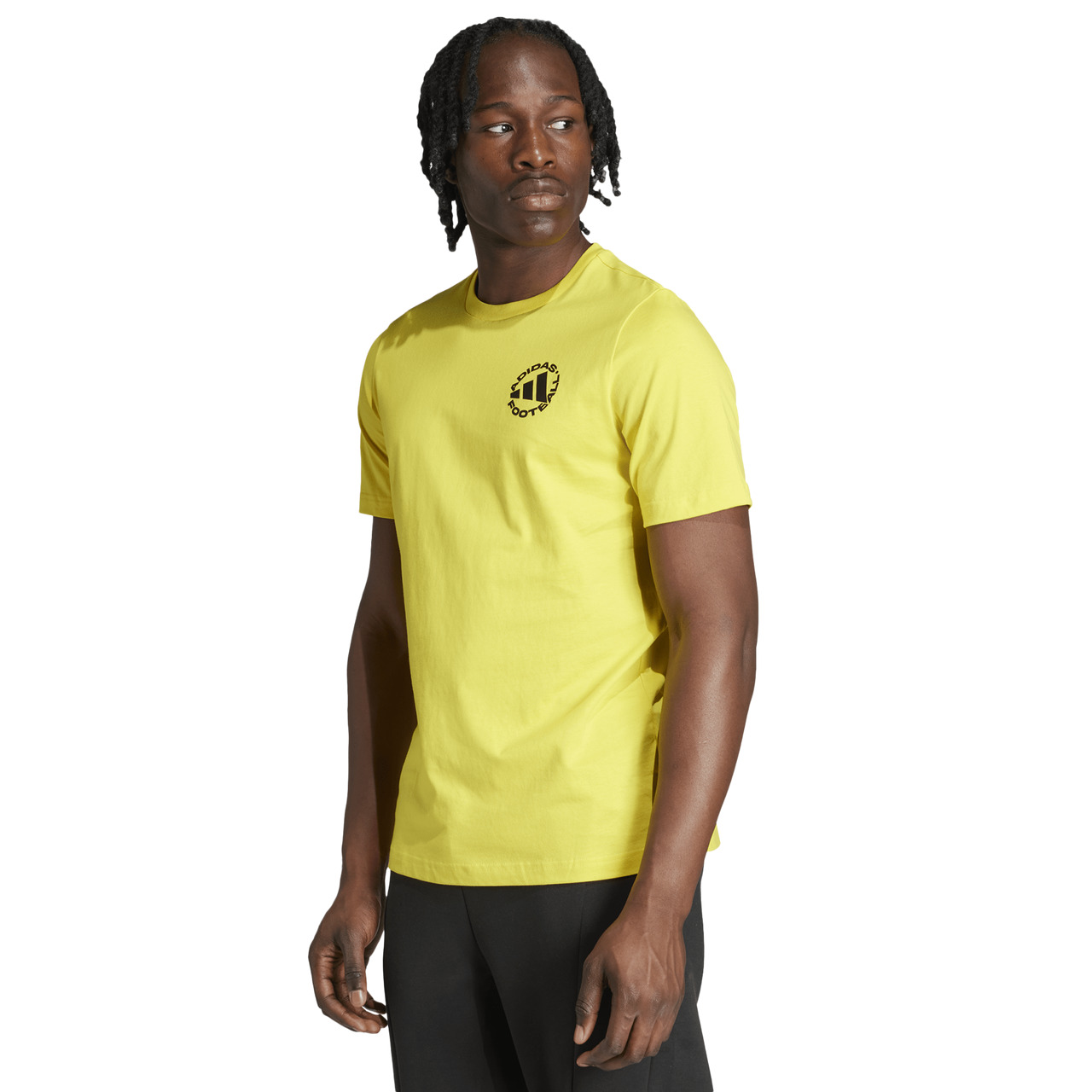 adidas Mens adidas Lifestyle Soccer Sticker Graphic T-Shirt - 1