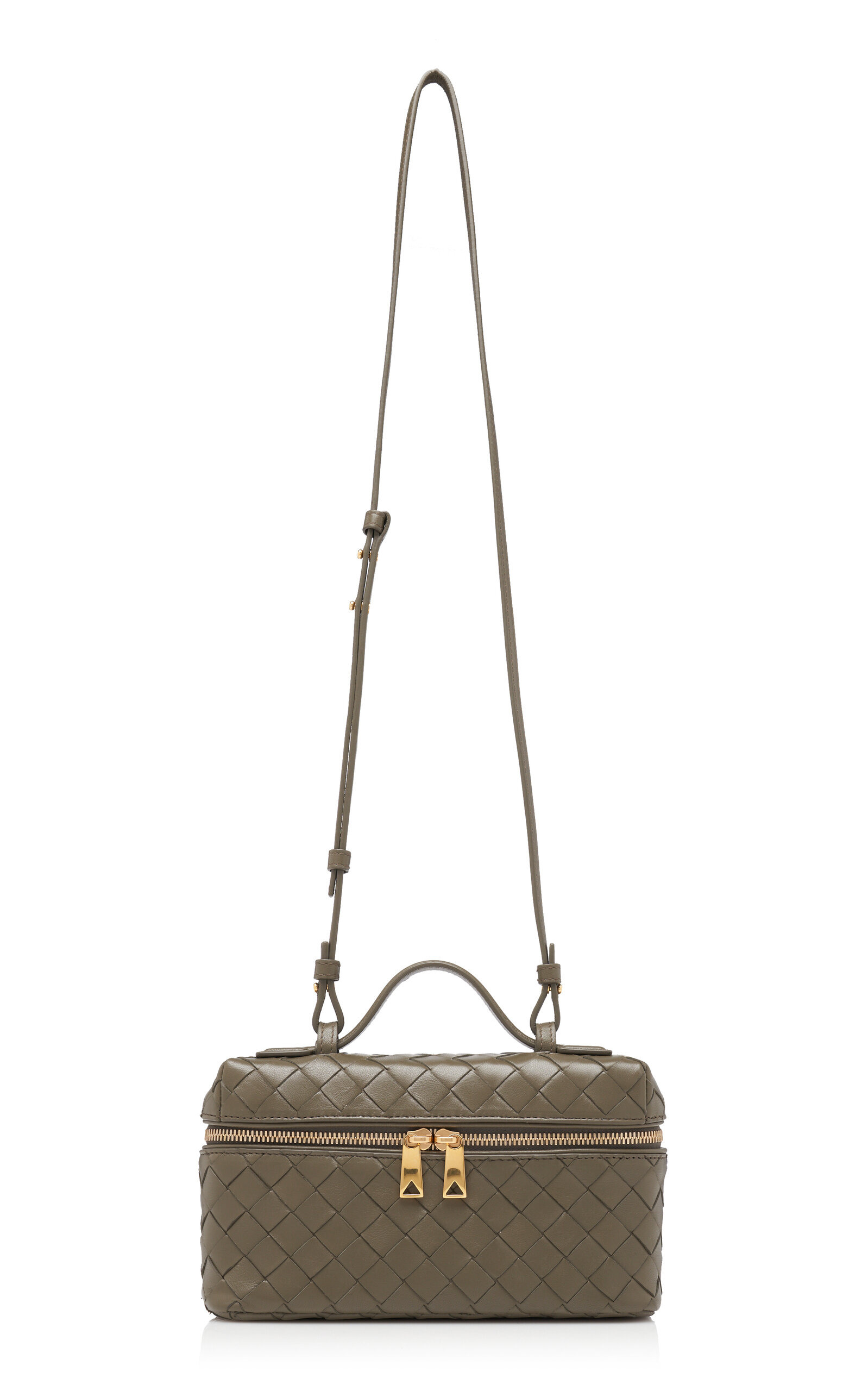 Bang Bang Intrecciato Leather Vanity Case green - 4