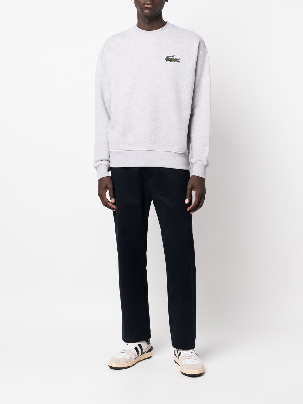 logo-patch long-sleeve sweatshirt - 2