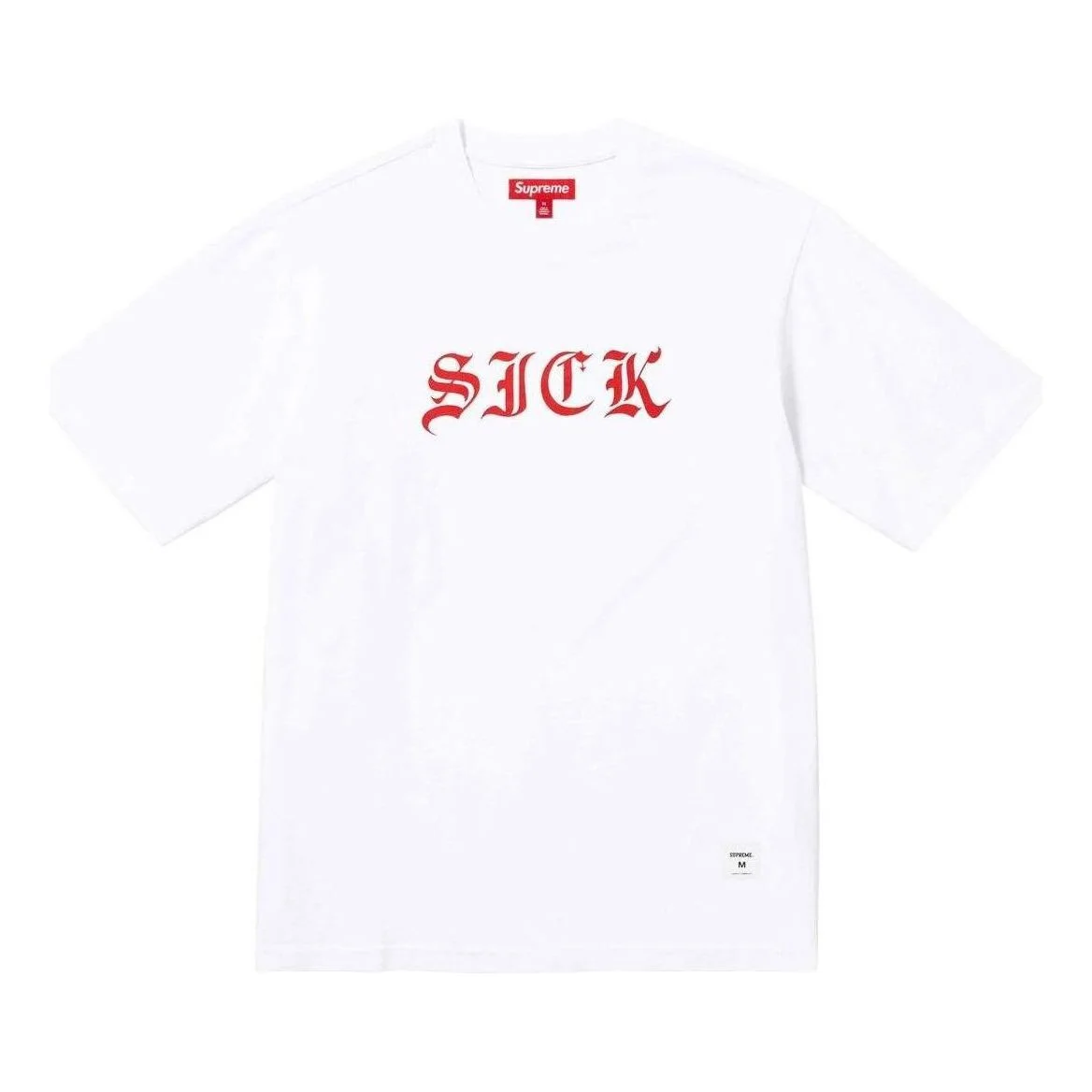 Supreme Sick S/S Top 'White Red' SUP-SS24-045 - 1