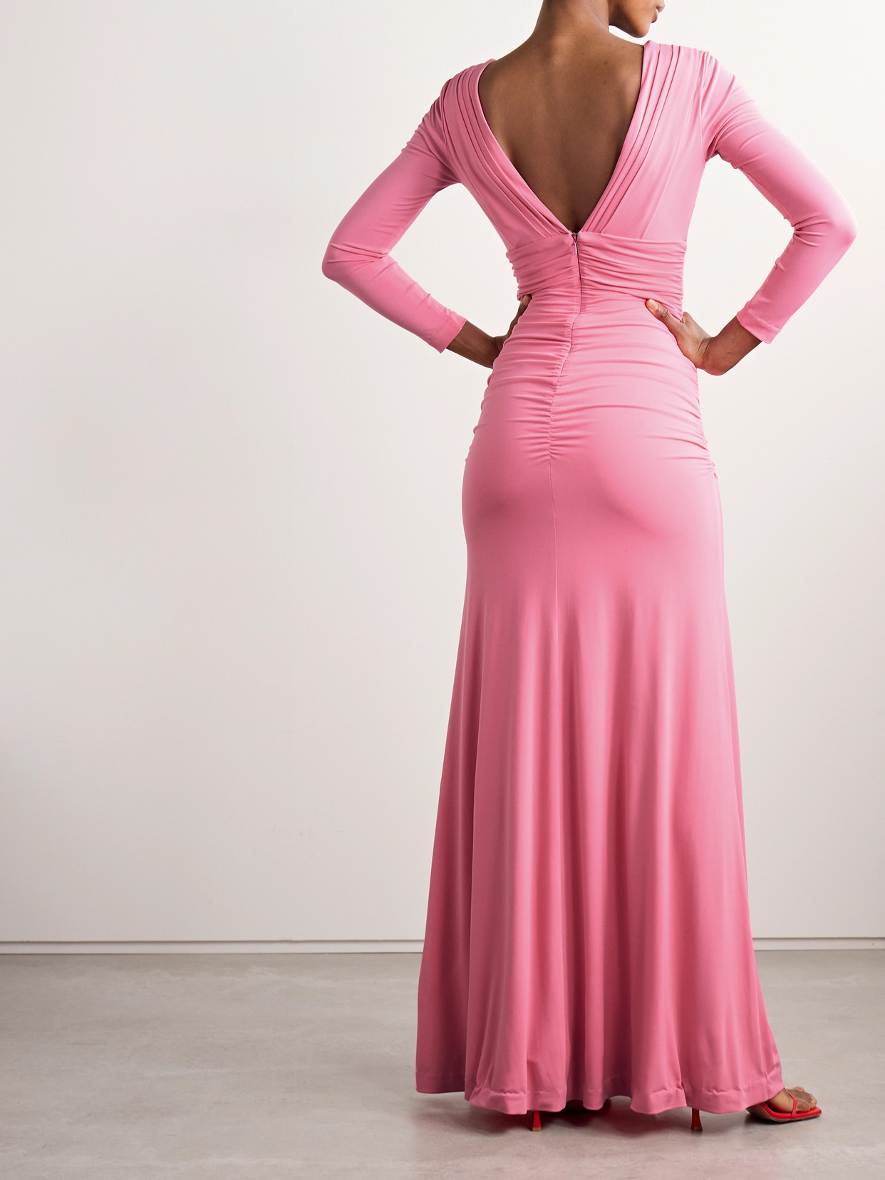 Ruched Stretch-jersey Gown - 3