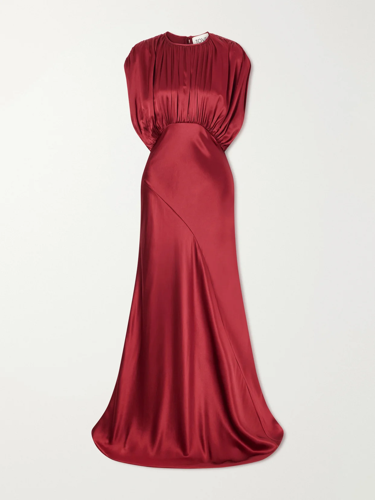 Coco Gathered Satin Maxi Dress - 1