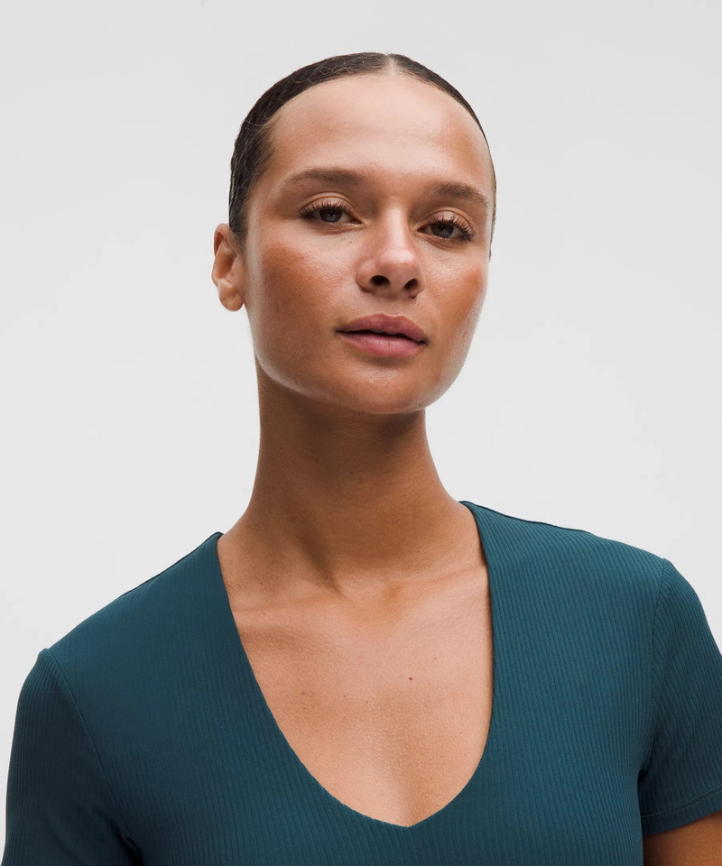 All It Takes Ribbed Nulu V-Neck T-Shirt *B–D Cups 4
