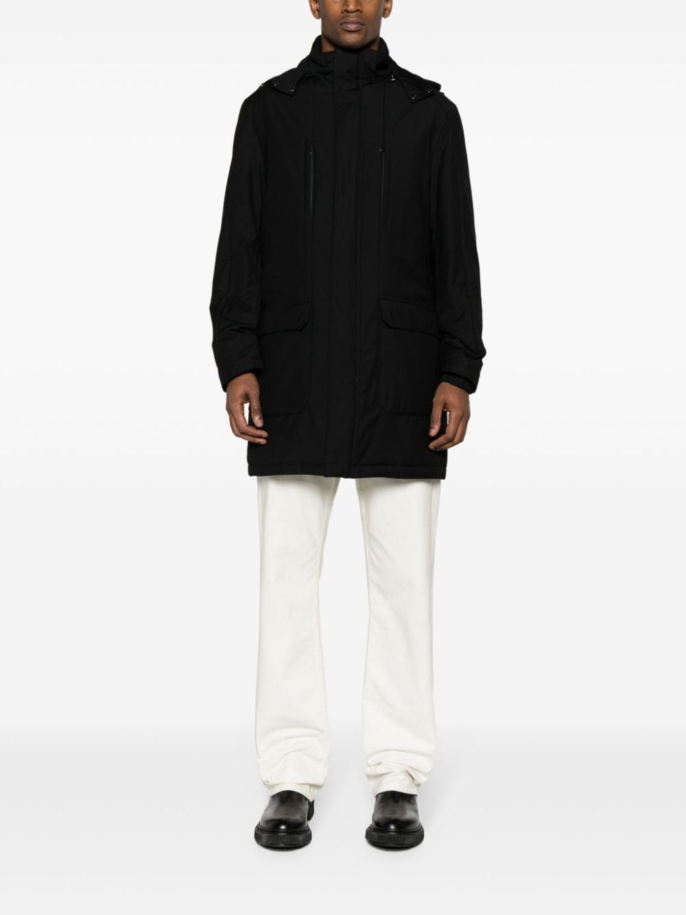 high-neck padded coat - 2