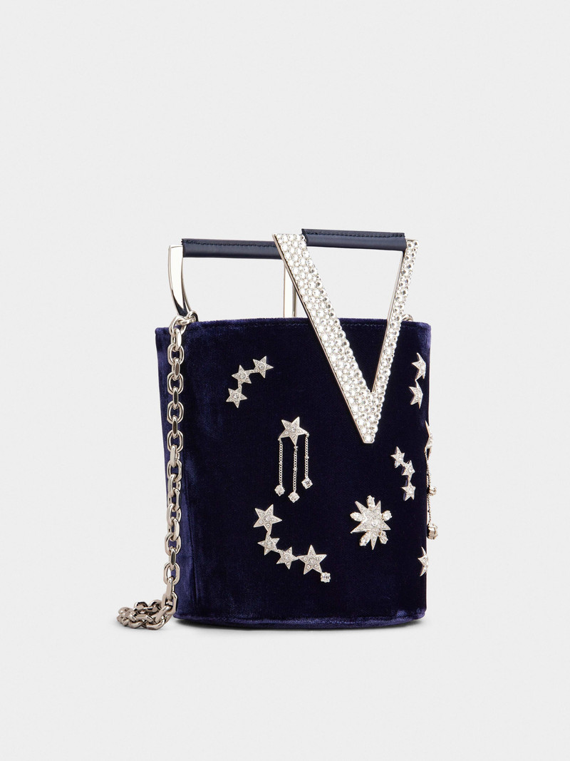 RV Strass Constellation Mini Bag in Velvet 3