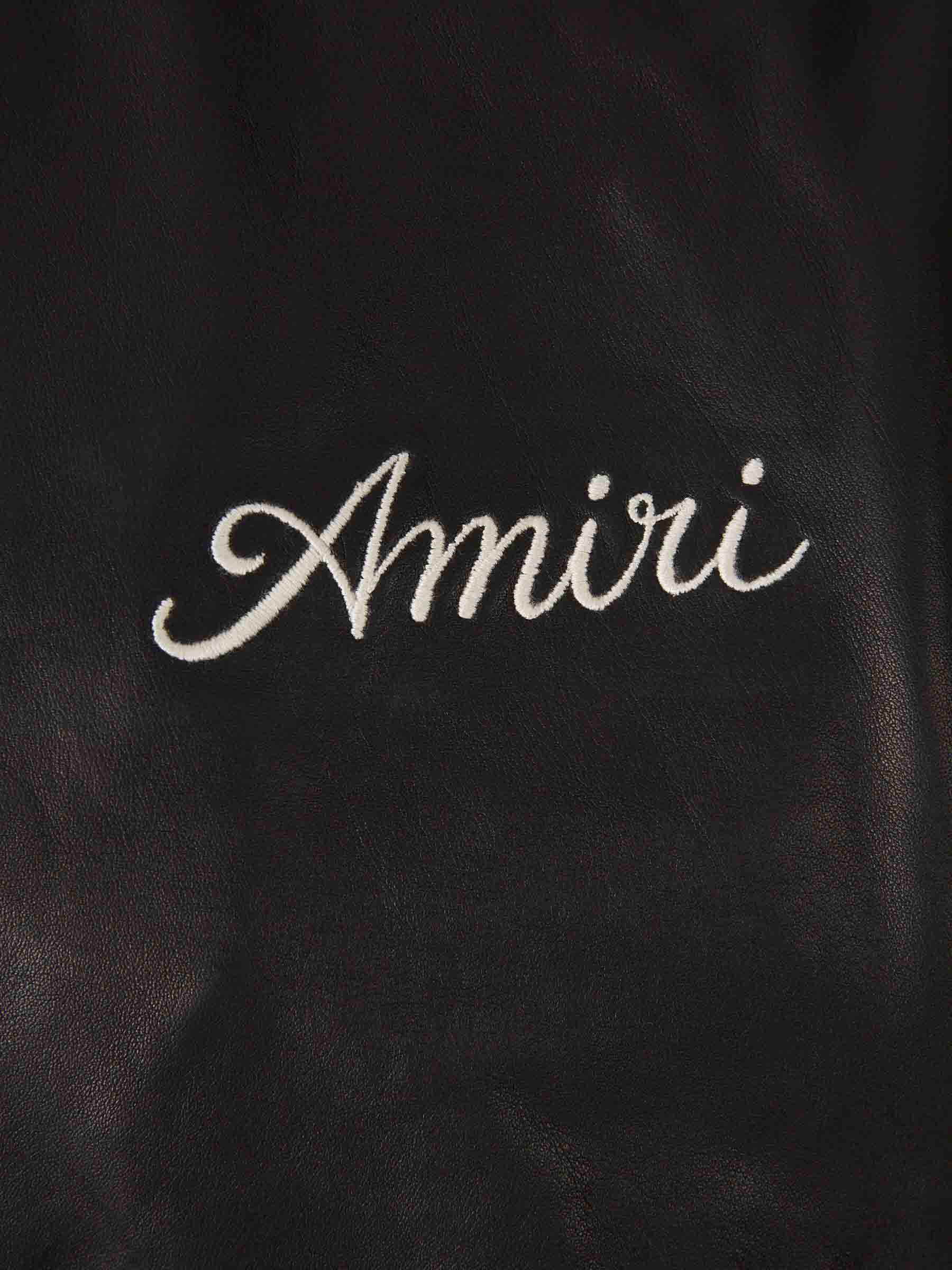 LEATHER BOMBER JACKET - 4