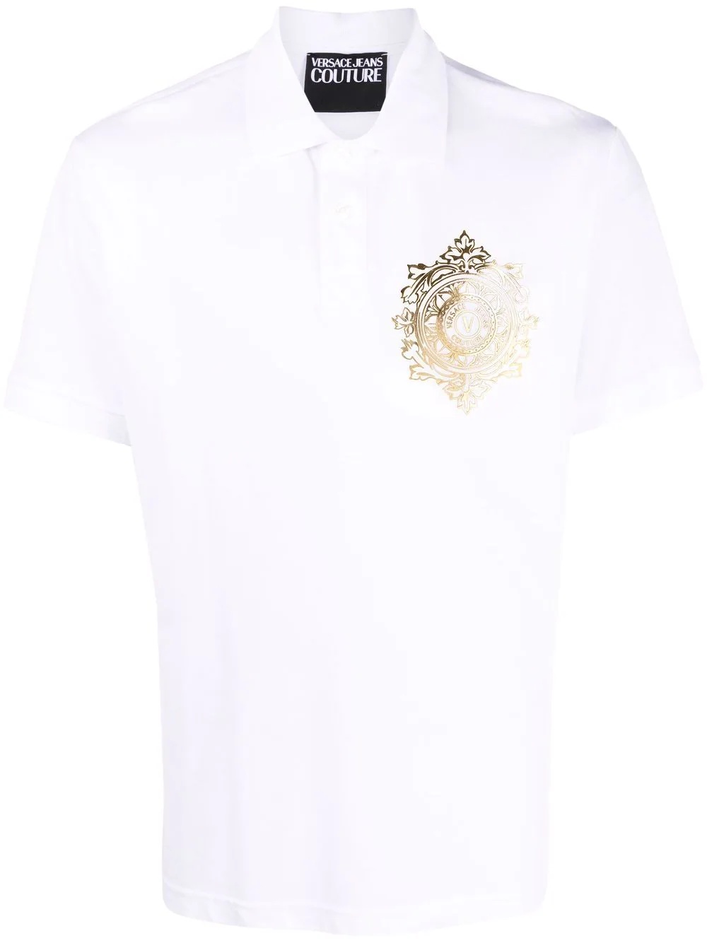 logo-crest polo shirt - 1