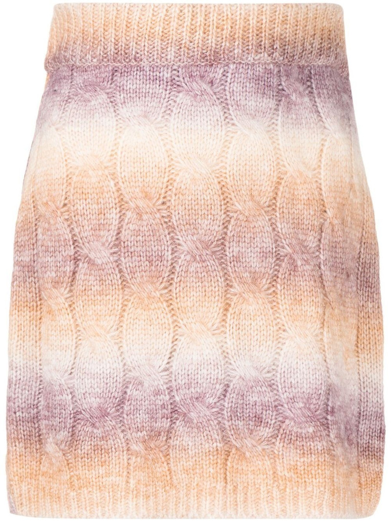 striped cable-knit mini skirt 1
