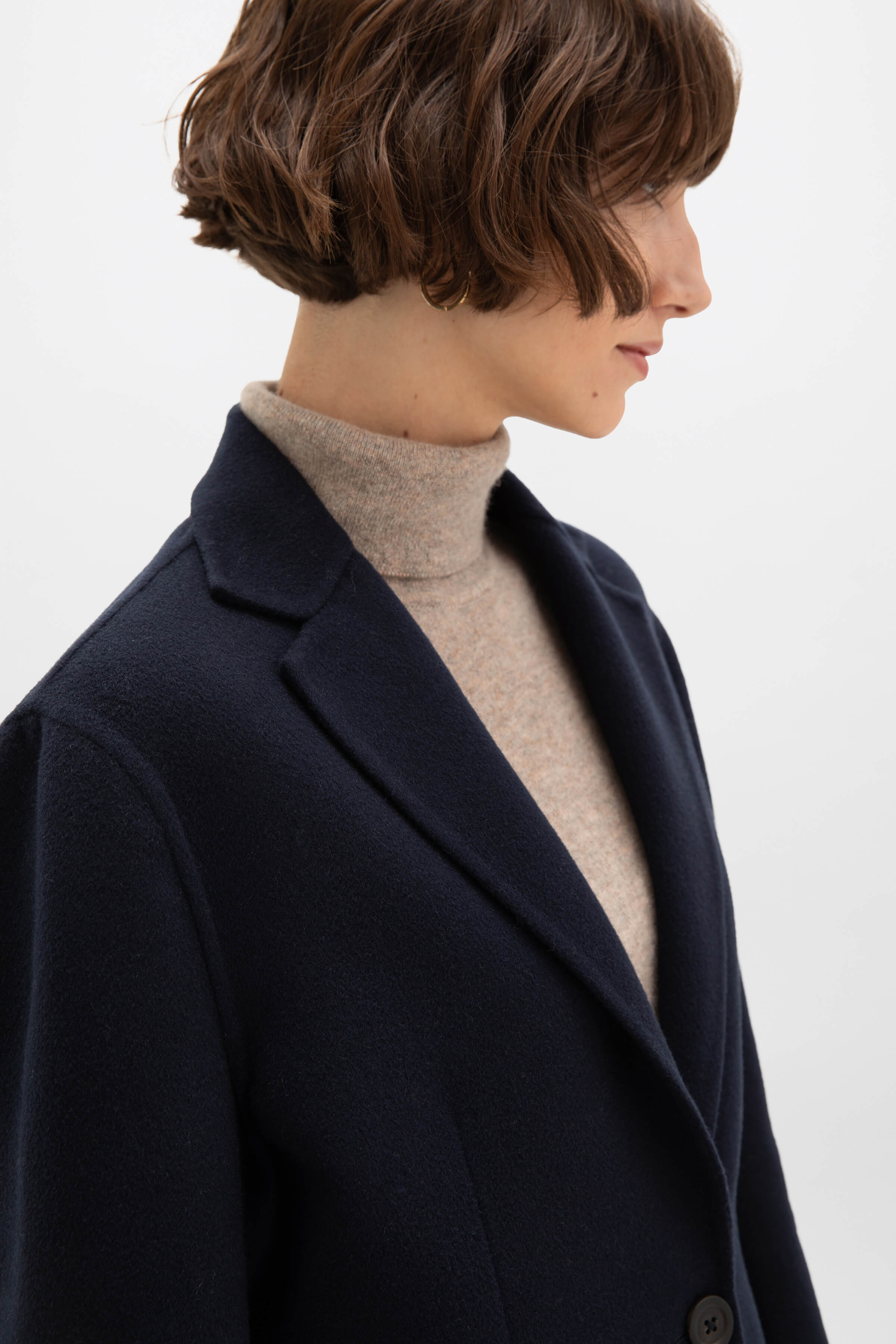 Classic Navy Cashmere Blazer - 4