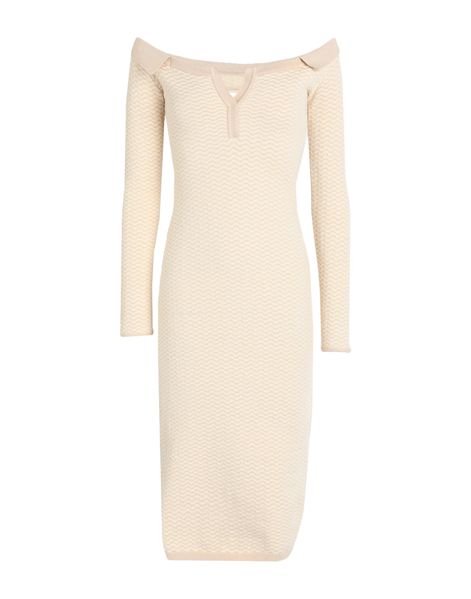 Beige Women's Midi Dress - 1