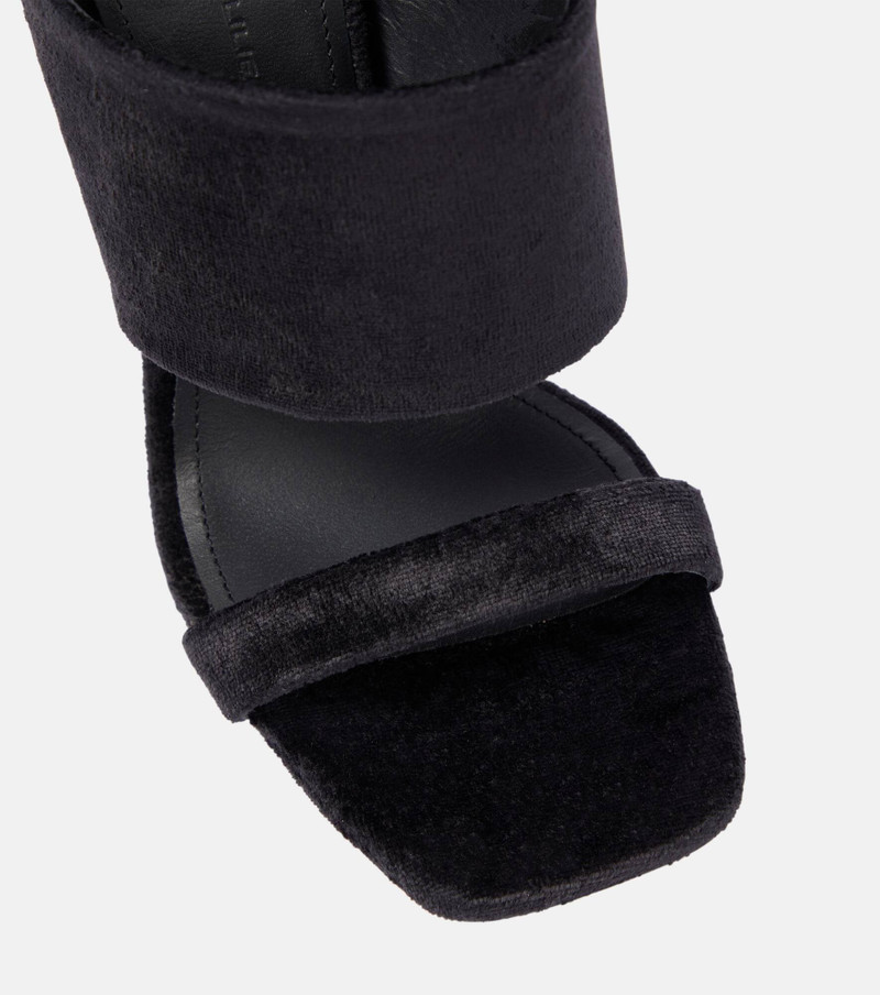 Cantilever suede mules 5