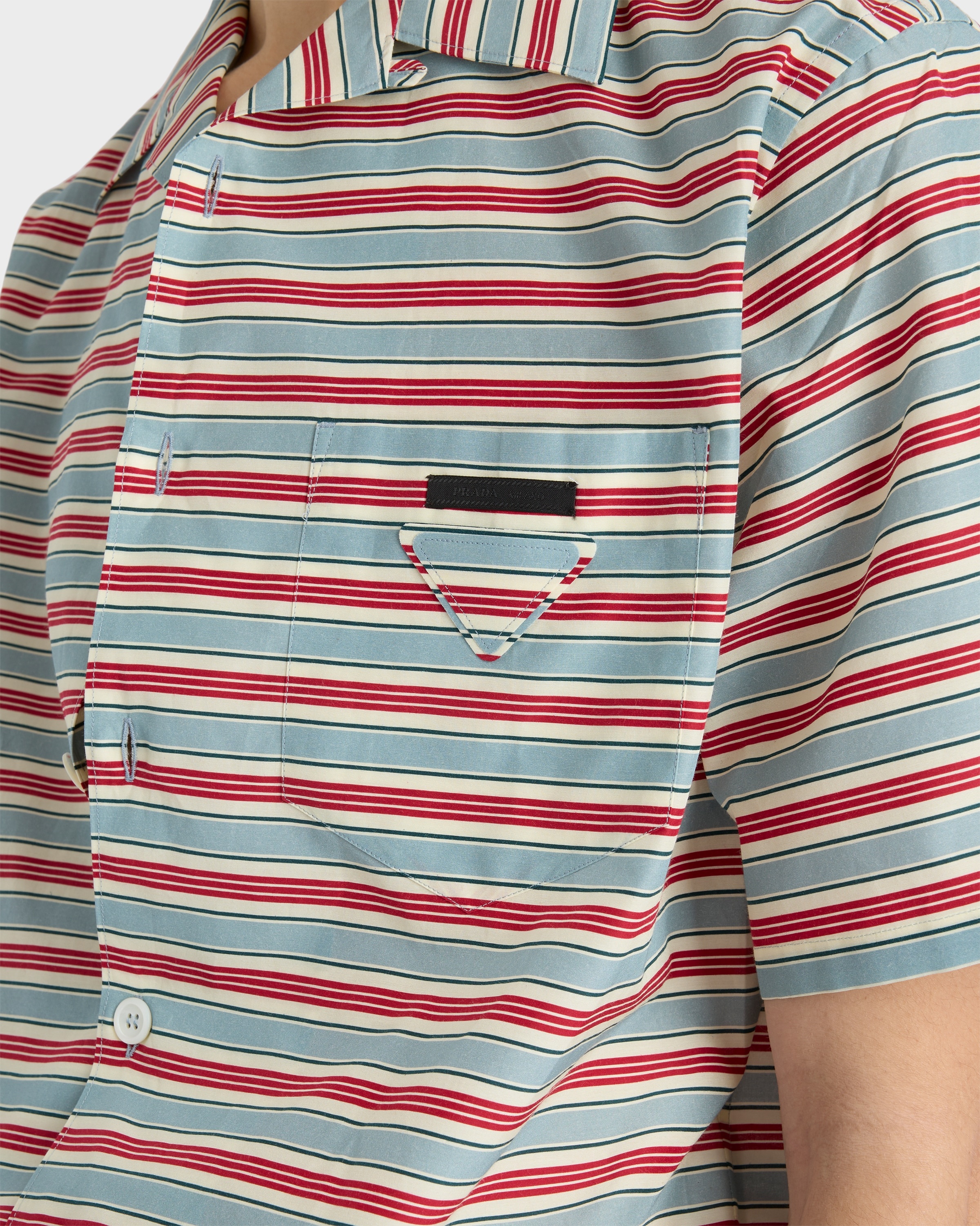 Striped cotton bowling shirt - 4