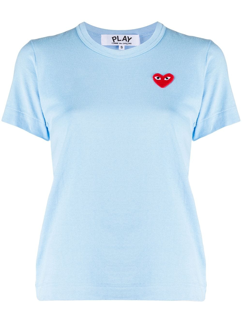 heart logo embroidered T-shirt - 1