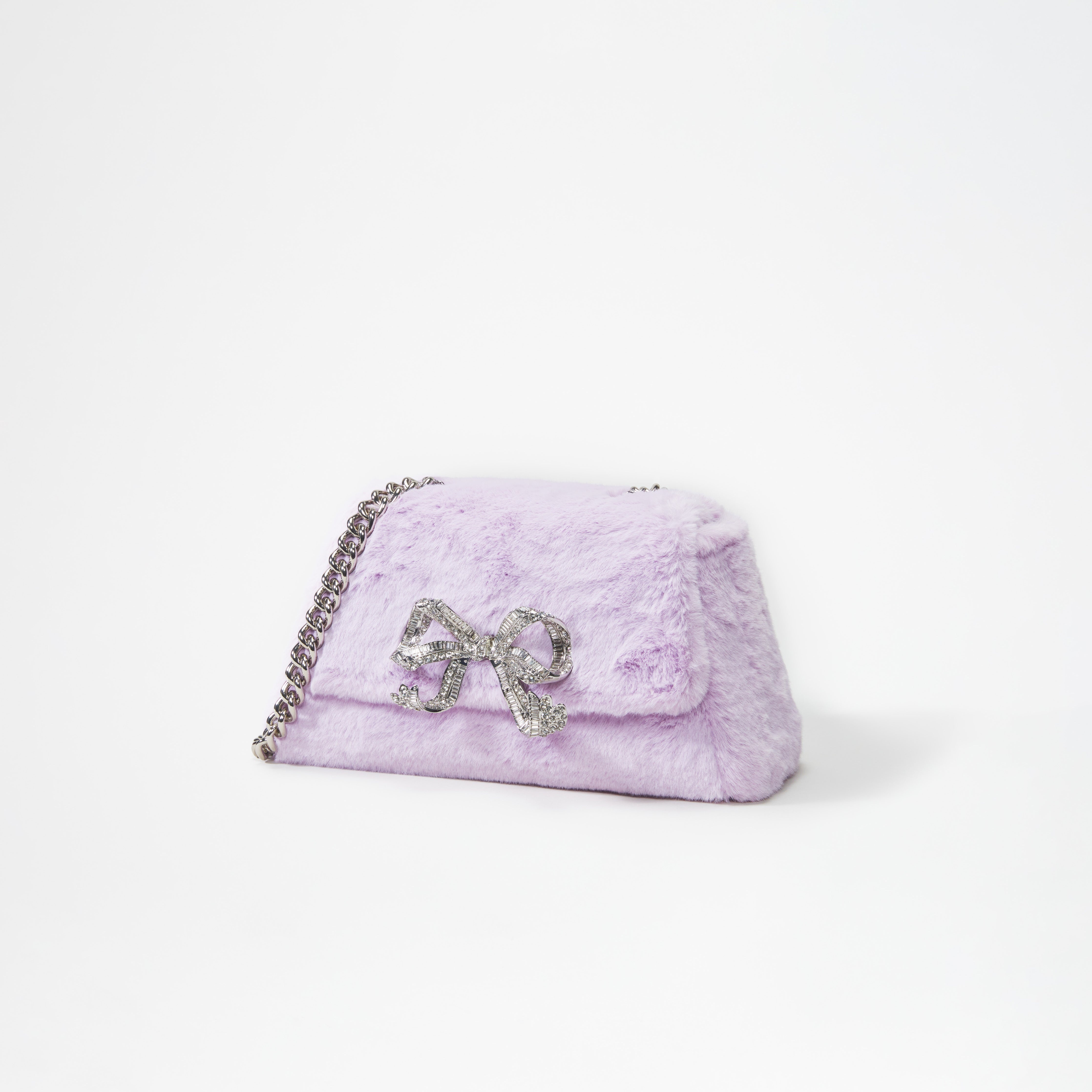 Lilac Fluffy Bow Mini Bag - 2