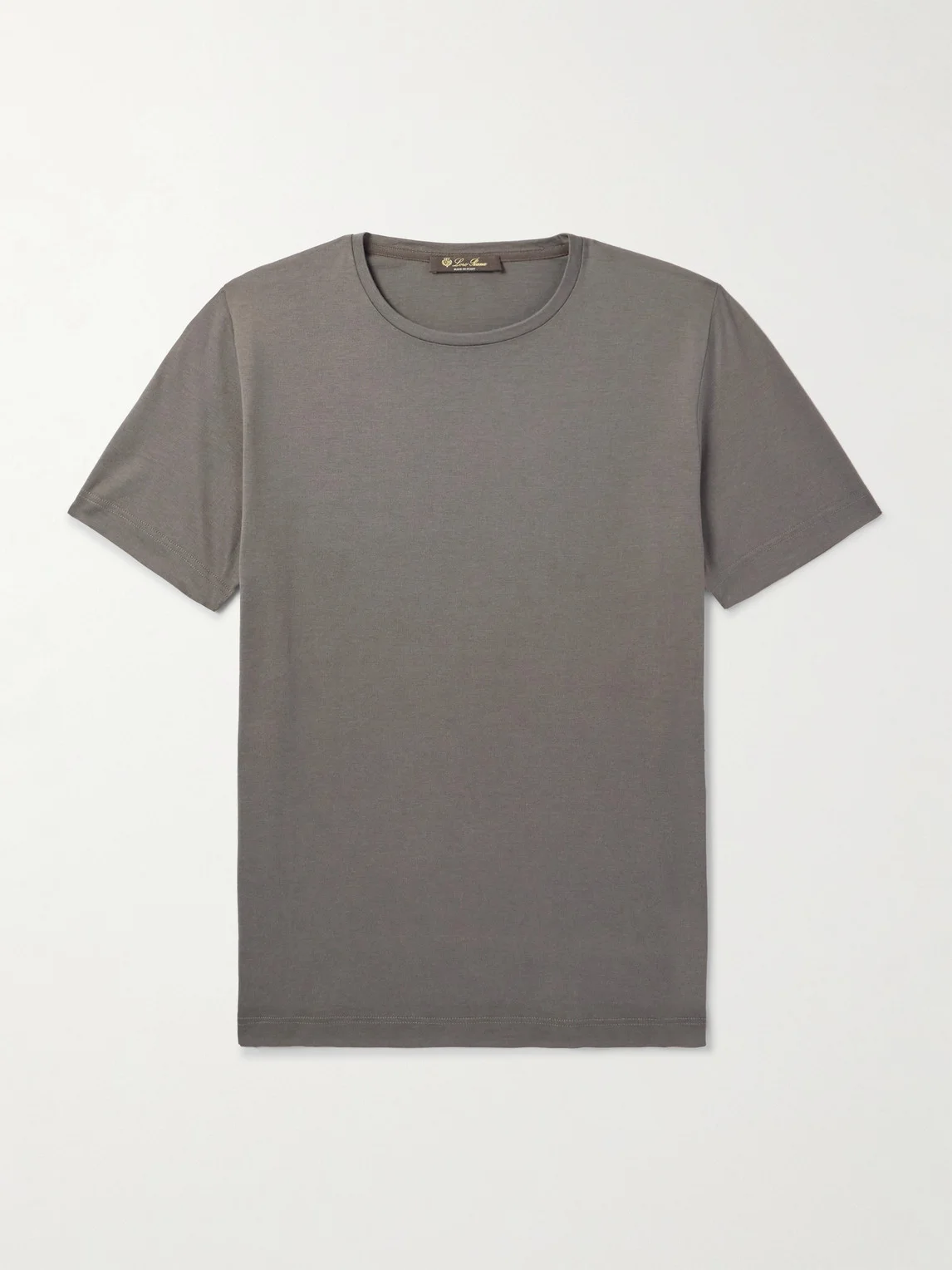 Silk and Cotton-Blend T-Shirt - 1