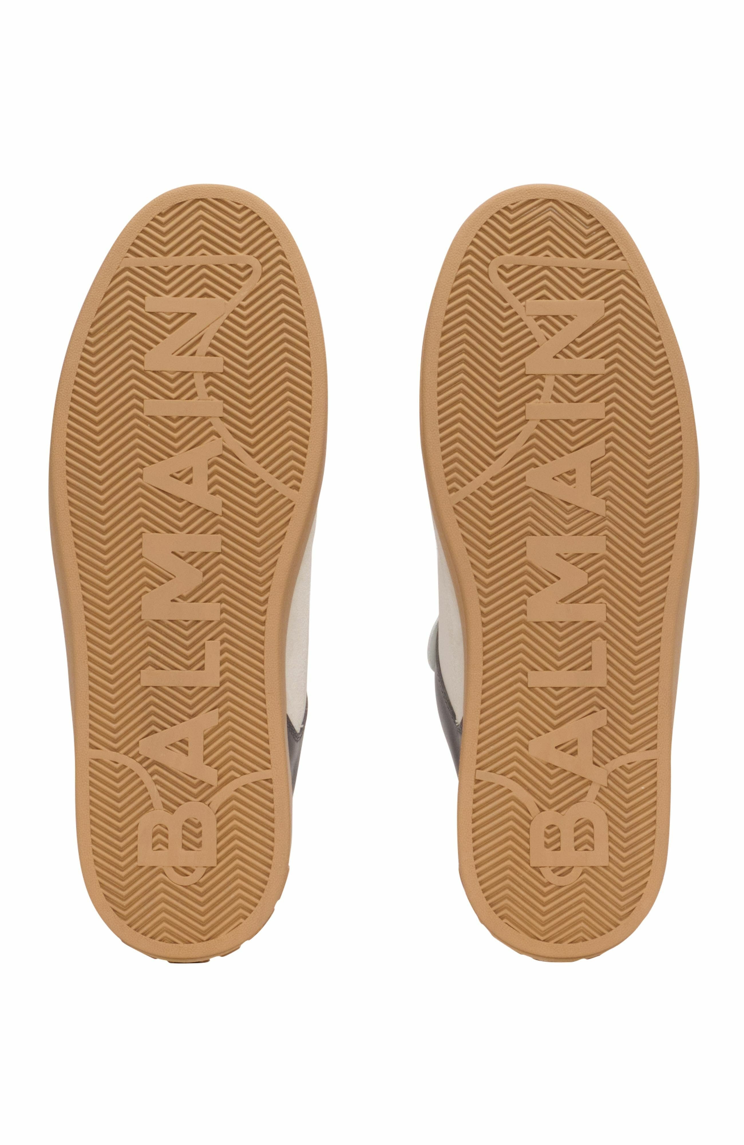 Balmain B-Court Flip leather trainers in Grey at Nordstrom - 6